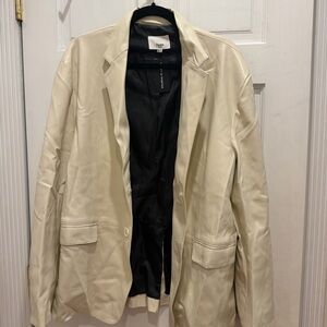 Frankie Shop Leather Blazer
